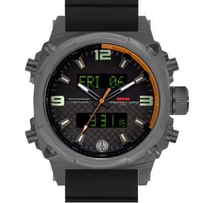 Лучшие титановые часы MTM GRAY AIR STRYK II - CO