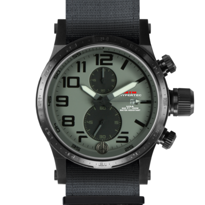 Брутальные мужские часы MTM BLACK HYPERTEC CHRONO II (GRAY)