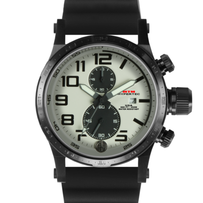 Крутые часы с белым циферблатом MTM BLACK HYPERTEC CHRONO II (TAN)