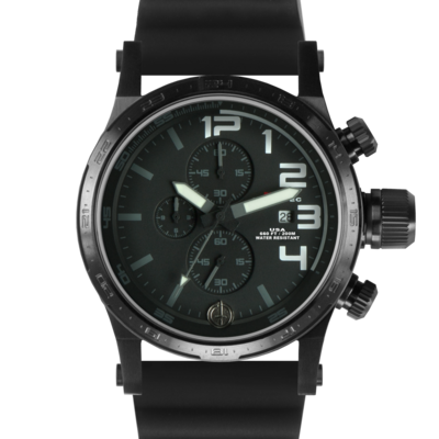 Лучшие брутальные часы с хронографом MTM BLACK HYPERTEC CHRONO III (WHITE)