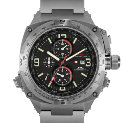 Мужские наручные часы для летчиков с логарифмической линейкой и хронографом MTM SILVER COBRA 44